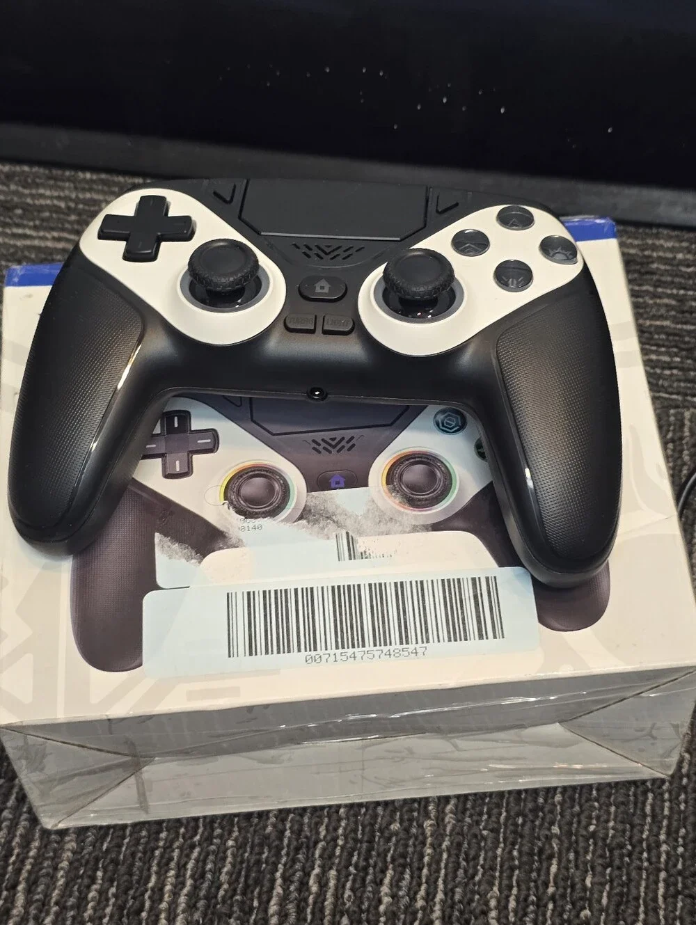 LED Wireless Controller for PS5, Compatible with PS5 Pro/Slim/PC, Dual Vibration
